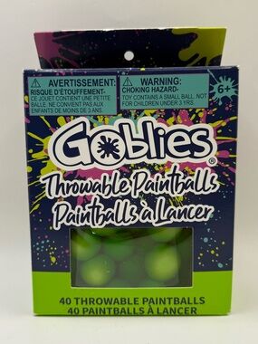 Goblies Throwable Paintballs, 40 Count PAINT Color Varies